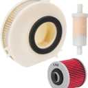 Air Filter 5EL-14451-00 & Oil Filter & Fuel Filter Cleaner Compatible with Yamaha V Star 1100 XVS1100 XVS 1100 Midnight Custom 2007 2008 2009 / V Star XVS1100 XVS 1100 Custom 2000-2009 XuLong