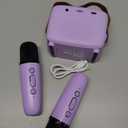 Mini Karaoke Machine Toys Gifts,Kids Portable MP3 Player with 2 Wireless Microphone and LED,Christmas Birthday Gifts for Girls Boys 3 4 5 6 7 8+ Year Old (Purple)
