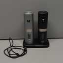 Home Hero Electric Salt and Pepper Grinder Set - Automatic Salt and Pepper Grinder Set Rechargeable. Electronic Salt and Pepper Shakers with LED Light, Electric Pepper & Salt Grinder, Set of 2 (Silver & Black)