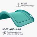 kwmobile Case Compatible with Apple iPhone 16 Case - TPU Phone Cover with Credit Card Holder - Mint