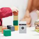 Toyvian Dollhouse Washing Machine Mini Cloth Washer Dryer Model Minihouse Laundry Machine Miniature for Dollhouse Furniture Accessories