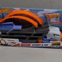 Hot Wheels Transporter Truck Mobile Playset Large Loop Collapsible Launcher Room for 18 Die-Cast 1:16 Vehicles Ages 3 and Up (Multicolor)