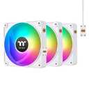 Thermaltake CT120 EX ARGB Reverse PC Cooling Fan White (3-Fan Pack), Magnetic Connection, 5V Motherboard Sync, 16.8 Million Colors 9 Addressable LEDs, 120 mm Case/Radiator Fan, CL-F194-PL12SW-A (Snow)