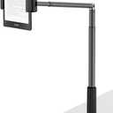 Phone Holder for Bed, 360 Rotation Cell Phone Stand, Flexible Long Arm Headboard Bedside Clip, Multi-Functional Overhead Phone Mount for 3.5-11" Phones, Tablets, Kindle, Black