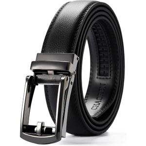 CHAOREN Ratchet Boys Belt, 1 1/4" Kids Dress Leather Belt with Click Closure, Adjustable for Casual and Formal Wear |  Small / Fit Waist 20"-24"