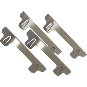 4 Pieces Stainless Steel Stoves Cover Furnaces Gaps Cover Easy to Clean Heat Resistant Stovetop Seam Cover for Countertop, style D
