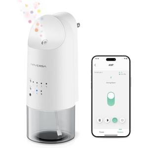 Airversa Smart Waterless Diffuser Plug in Wall for Essential Oils, 160mL, App Control Scent Diffuser with Buttons, Up to 800 sq ft, Oil Diffuser for Home, Room, Spa, Office, Studio, ANP White