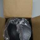 HengLiSam Jewelry Organizer, Small Jewelry Box Earring Holder for Women, Jewelry Storage Box 4-Layer Rotatable Jewelry Accessory Storage Tray with Lid for Rings Bracelets (Black)