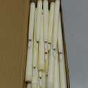 Rossesay 24 Pcs Flameless LED Taper Candles Battery Operated Candles 8.58'', 9.69'', 10.98'', 12.91'', 12.8'' Flameless Candlesticks Flickering for Halloween Christmas Church Wedding(Ivory)