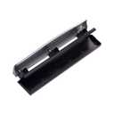Bostitch Office Premium 3 Hole Punch, 12 Sheet Capacity, Metal, Rubber Base, Easy-Clean Tray, Silver