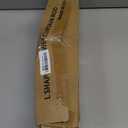 L Shaped Shower Curtain Rod - [23''-53''] x [23''-53''] Adjustable Corner Shower Curtain Rod 90 Degree Black for Bathroom Bathtub, Clothing Store with 12 Ring Hooks & Ceiling Support