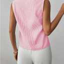 SOLY HUX Women's Work Outfits V Neck Sleeveless Blouses Summer Casual Tank Tops Business Office Dressy Striped Shirts (XL)