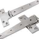 316 Stainless Steel T Hinges Marine Grade 8'' x 4" Heavy Duty Boat Hatch Hinge (196 mm X 97 mm) 4 Pack Casting Cabinet Hardware Door Hinge with Screws