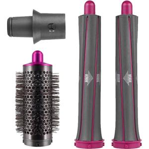 Hair Curling Barrel Volumizing Brush Attachments with Adaptor for Dyson Hair Dryer Converting to Hair Styler, for Dyson for Airwrap Styler