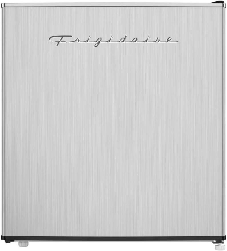 Frigidaire EFR182 1.6 cu ft Stainless Steel Mini Fridge. Perfect for Home or The Office. Platinum Series, 1.8