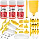 Pmbqifay Brake Bleed Kit for Shimano,TEKTRO, TRP Hydraulic Disc Brakes, with 180 ml Mineral Oil Brake Fluid, Bike Hydraulic Brake Bleed Kit for MTB/Road Bike Brake