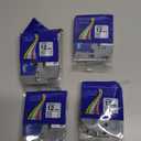 Brother Genuine P-touch TZe-231 4-Pack Tape (TZE2314PKB) ½” (0.47” or 12mm) x 26.2 ft. (8m) Laminated Black on White, (For use with PT-D210, PT-H110, PT-D220, PT-D410, PT-D600 Label Makers)