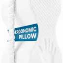 UJPFEO Knee Pillow for Side Sleepers-Memory Foam Leg Pillow for Between Legs-Sciatica,Hip&Back Pain Relief,Spinal Alignment Leg Cushion,White