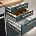 Full Extension Drawer Slides 14 16 18 20 Inch, Soft Close Drawer Slides, Dual Springs with Ball Bearing Cabinet Drawers Slides1 Pair, 14 inch