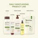 Aveeno Daily Moisturizing Body Wash Cleanser & Shaving Gel for Men & Women, Clean-Rinsing for Softer & Smoother Skin, Gentle & Lightly Scented, 18 fl.Oz, Pack of 2