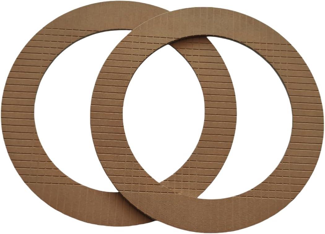 6649871 Clutch Friction Plate Linings Compatible With Bo-Me 444M 310 313 371 500 600 610 611 Skid Steer Loader Brakes Supplant 6502424 6512424 179706-327-BC1/BC2/BC1-A/BC2-A(2 Pcs)