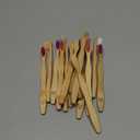 Boao 16 Pcs Kids Bamboo Toothbrush Soft Bristle Natural Toothbrush Wooden for Kids with Colorful Bristles and Ergonomic Animal Designs Handles