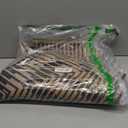 LIVEBOX Farmhouse Rug Runners for Hallways Non Slip, 2x6 Easy Jute Indoor Outdoor Runner Mat, Abstract Geometric Striped Washable Rugs for Kitchen, Entryway, Mudroom (Black)