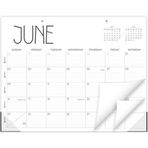 2 x GuassLee Horizontal Desk Calendar -Months Planner from Jun to Dec Simple Glue Desk Calendar with To-Do List Premium Paper Binding for Family Business Appointment Planning 2024-2025