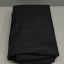 Nasitos 2 Pack Fitted Black Tablecloth for 4 Foot Tables - Open Back Washable Fabric Table Topper for Trade Show, Craft Show, Events, Vendor Booth