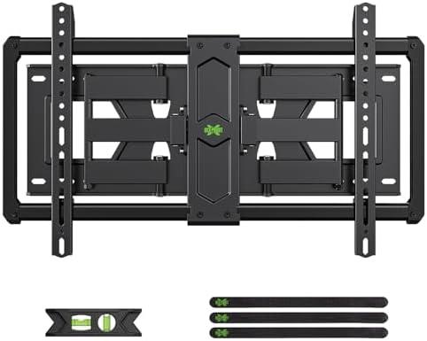 USX Mount Ultra Slim TV Wall Mount for 37-90 inch Flat Screen/LED/4K, Full Motion Wall Bracket with Dual Swivel Articulating Dual Arms, TV Mount for Max VESA 600x400mm, Fits 8"/16"/24" Studs