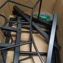 Super Stable Garden Hose Holder, Detachable Water Hose Holders Stand Holds 160-Feet Freestanding Hose Storage Hanger Rack for Outside Yard Lawn Farm (Black)