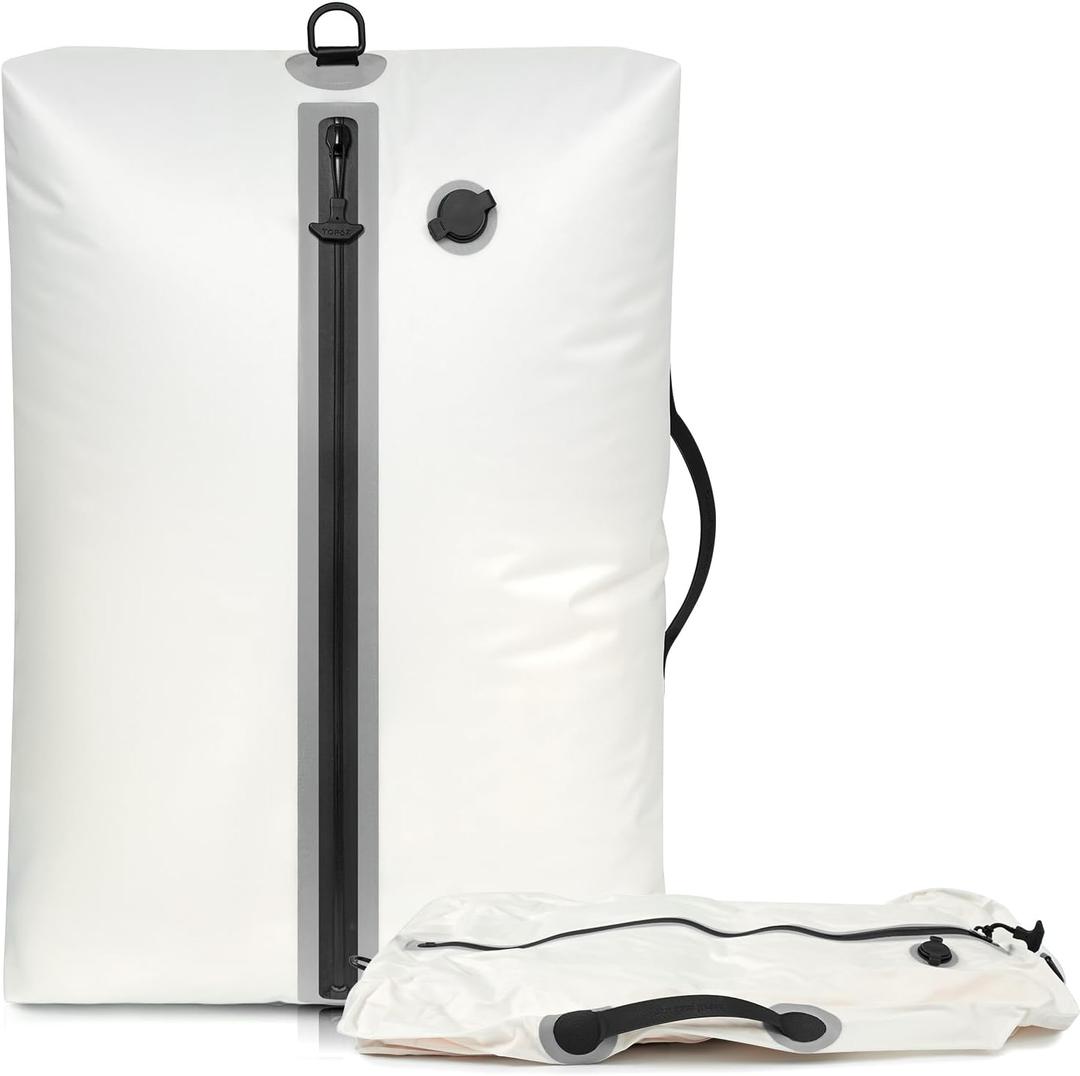 BAGAIL TPU Vacuum Bag for Travel, Reusable Compression Bag with IPX8 Waterproof Zipper, Save Space for Suitcase, Backpack and Carry on (White, ExtraLarge, No Pump) BAGAIL TPU Vacuum Bag for Travel, Reusable Compression Bag with IPX8 Waterproof Zipper, Save Space for Suitcase, Backpack and Carry on (White, ExtraLarge, No Pump)