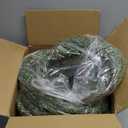 WBHome 2pcs Real Touch Cypress Cedar & Pine Cone Evergreen Garland for Christmas Holiday Seasonal Outdoor/Indoor Home Decor, 9FT Long