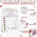 Colarr Christmas Games for Family Party Roll a Story Christmas Dice Game 20 Players with 2 Dice Xmas White Elephant Game for Classroom Activity Holiday Large Groups Families