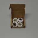 Replacement Roller Wheels Compatible with Aero Pilates Reformer Machine, Pilates Reformer Replacement Parts, White, 4 Pcs