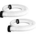 1-1/ 2 Inch × 59 Inch Accessory Pool Pump Replacement Hose for Pool Sand Filters & Saltwater Systems with 1, 500 to 2, 500 GPH Capacity (5 pack white)