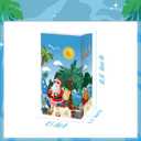 2 x IRCOR Christmas in July Goodie Bags Hawaiian Christmas Gift Bags with Sealing Stickers Mele Kalikimaka Treat Party Decorations Party Supplies