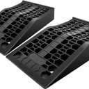 Car Ramps for Jack Support and Lift Vehicle Maintenance, Lightweight Low Profile Car Ramps for Garage, Heavy Duty Tire Ramps for Low Chassis Cars, 17.5''x10''x3.14'' (2PCS)