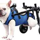 Dog Wheelchair for Back Legs, Dog Wheelchair for Small Dog, Adjustable Pets Cart with Wheels, Doggy Wheelchairs for Disabled Hind Legs, Dog Leg Brace and Hip Support (Medium)