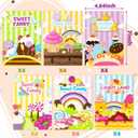 ANGOLIO Candyland Coloring Books for Kids Bulk - 60PCS School Party Favors, Onesize
