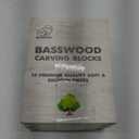 BeaverCraft Basswood Carving Blocks BW20 pcs - Soft Wood for Carving Unfinished Wooden Blocks 6"  2 Sizes - Whittling Wood, Large Basswood Blank for Crafts