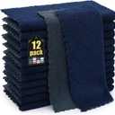 Mordimy 12 Pack Kitchen Cloths Dish Towels (10" x 10", Dark Grey & Navy Blue), Super Soft and Absorbent Dish Cloths, Coral Velvet Microfiber Cleaning Cloth, Nonstick Oil Fast Dry Dishcloths