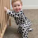 UNIFACO Baby Girls Boys Footed Pajamas One-Piece Sleeper Snug Fit Sleep and Play Zip Front Footie Romper 0-12 Month