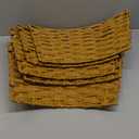 Elegant FestivalRattan Tree Rings Christmas Tree Decorative Collar Skirt Woven Rattan Brown Tree Base Charm (Large)