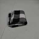 Homaxy 100% Cotton Waffle Weave Check Plaid Kitchen Towels, 13 x 28 Inches, Super Soft and Absorbent Dish Towels for Drying Dishes, 4-Pack, White & Black