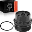 A-Premium Oil Filter Housing Cap Assembly 15620-37010, 1562037010 Fit for Toyota Corolla, Corolla iM, Prius, Matrix & Lexus ES300, ES330, CT200h & Scion xD, iM & Pontiac Vibe, with O-Ring, Gas