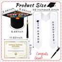JaGely 3 Pcs 8th Grade Graduation Set Class of 2026 Graduation Cap and Stole Sash with Diploma Certificates Set for Middle School Students Supplies Teachers Parents Gifts