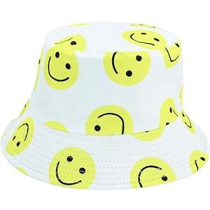 DRESHOW Sun Hats for Women Travel Fedora Foldable Beach Sun Hat Summer Wide Brim Straw Bucket Hat with Bowknot UPF 50+ (White)