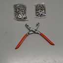 643Pcs Grommet Tool Kit 12mm 1/2 Inch(Inside Hole Size) Eyelet Kit with 320Pcs Eyelets Grommets, 320Pcs Washers and Grommet Eyelet Pliers for Leather/Belt/Shoes/Crafts