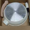 CAROTE Non Stick Frying Pan Skillet, Omelet Pan, Healthy Non Toxic Granite Chef Pan, Induction Compatible Egg Frying Pan with Heat-Resistant Handle, PFOA-Free,Cream White, 8"